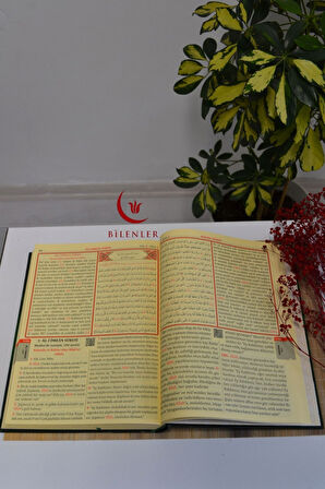 Bilgisayar Hatlı, Renkli, 3 lü Kur'an-ı Kerim Orta Boy