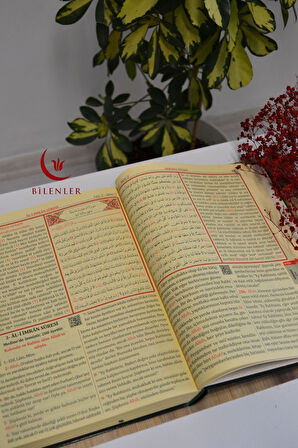 Bilgisayar Hatlı, Renkli, 3 lü Kur'an-ı Kerim Orta Boy