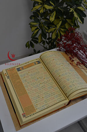 BİLGİSAYAR HATLI, TRANSKRİPTLİ TECVİDLİ, SESLİ RAHLE BOY KUR’AN-I KERİM