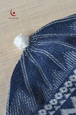 Kırçıllı Triko Örme Hacı Takkesi Standart Beden