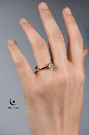 Kadın Taşlı Metal Yüzük Uzun Ömürlü,Şık Tasarım (24’lü kutu)