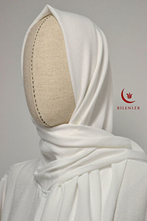 Kendinden Şallı Pamuklu Aerobin Kumaş Kadın Namaz Elbisesi / Ferace – 1-6 Beden Aralığı