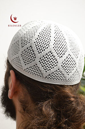 Erkek Örme Takke | Hac ve Umre İçin İdeal Nefes Alabilir Standart Beden Takke (5 Adet)