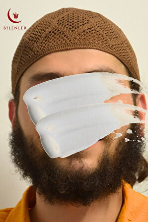 Erkek Örme Takke | Hac ve Umre İçin İdeal Nefes Alabilir Standart Beden Takke (5 Adet)