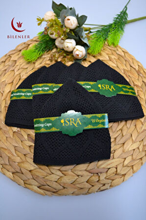 Erkek Örme Takke | Hac ve Umre İçin İdeal Nefes Alabilir Standart Beden Takke (5 Adet)