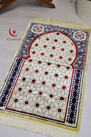 Lüks Kadife Seccade - 70x110 cm - Konforlu Kalın Yumuşak Doku - Şık