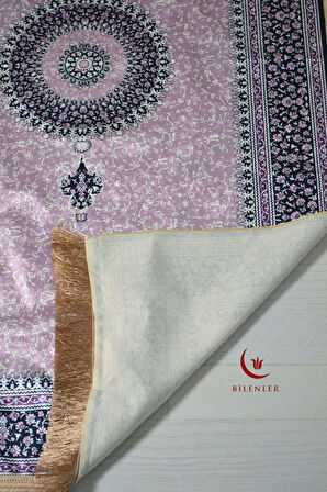 Keseli Seccade - 70x110 cm - Taşınabilir - İnce, Şık ve Etnik Desenli