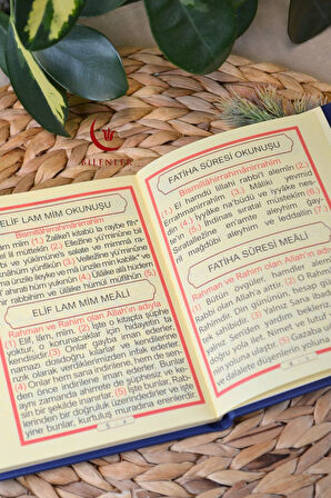 Yasin Kitabı Termoderi Kaplı-Arapça Türkçe Okunuşlu ve Mealli–Mevlid ve Bebek Hediyeliğii (1 Adet)