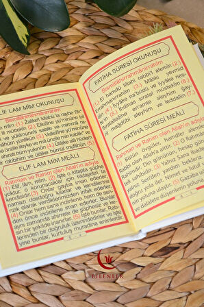 Yasin Kitabı Termoderi Kaplı-Arapça Türkçe Okunuşlu ve Mealli–Mevlid ve Bebek Hediyeliğii (5 Adet)