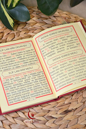 Yasin Kitabı Termoderi Kaplı-Arapça Türkçe Okunuşlu ve Mealli–Mevlid ve Bebek Hediyeliğii (5 Adet)