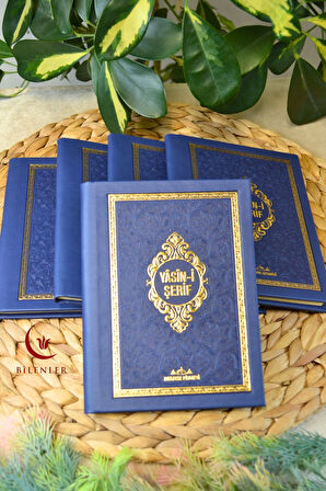 Yasin Kitabı Termoderi Kaplı-Arapça Türkçe Okunuşlu ve Mealli–Mevlid ve Bebek Hediyeliğii (10 Adet)