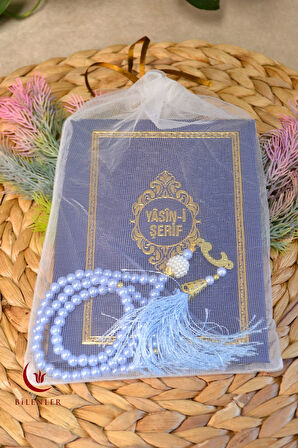 Yasin Tül Kese Termoderi Kaplı-Arapça Türkçe Okunuşlu ve Mealli–Mevlid ve Bebek Hediyeliğii (1 Adet)