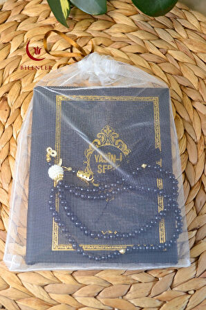 Yasin Tül Kese Termoderi Kaplı-Arapça Türkçe Okunuşlu ve Mealli–Mevlid ve Bebek Hediyeliğii (1 Adet)