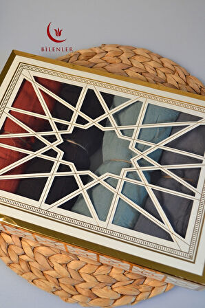 Bambu Kraş & Şal – 75x210 cm | Nefes Alabilir, Terletmez, Tok Duruşlu Mevsimlik Kumaş (4'lü Kutu)