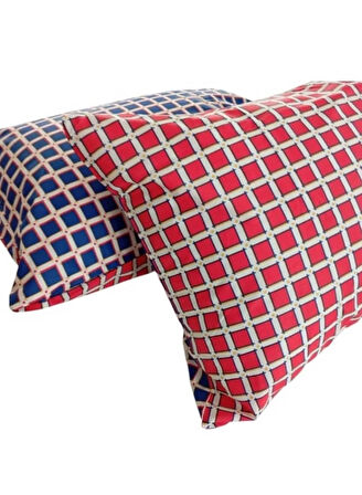 English Home Tesselation Çift Taraflı %100 Pamuk Yastık Kılıfı