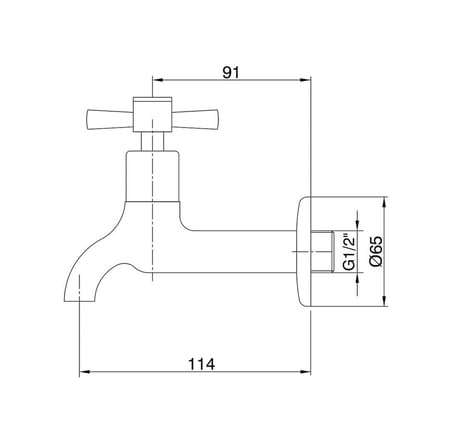 E.c.a. Quadrille Uzun 102109438 Musluk Krom