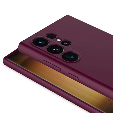 Galaxy S24 Ultra Kılıf Mara Lansman İç Yüzeyi Kadife Kılıf