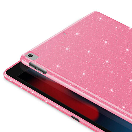 iPad 10.2 (8.Nesil) Tablet Koton Işıltılı Parlak Görünümlü Kılıf