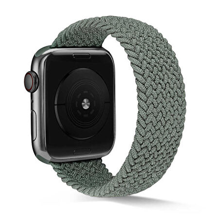 Apple Watch 40mm KRD-38 Hasır Örgü Dizayn Medium Kordon
