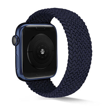 Apple Watch 38mm KRD-38 Hasır Örgü Dizayn Medium Kordon