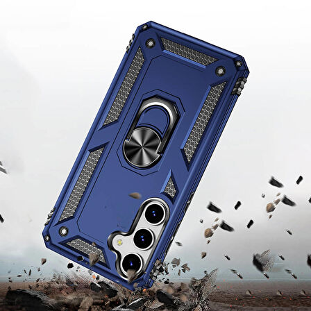 Galaxy S24 Kılıf Vega Yüzüklü Standlı Zırh Kılıf