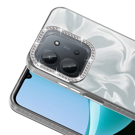 Redmi 15C Kılıf Airbagli Parlak Taş Detay Tasarımlı Esila Kılıf