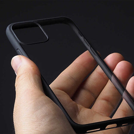 iPhone 12 Mini Kılıf Arkası Şeffaf Kenarları Renkli Endi Kılıf
