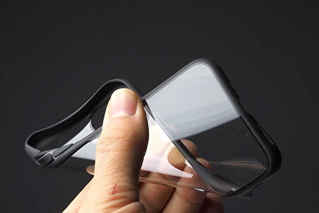 iPhone 12 Mini Kılıf Arkası Şeffaf Kenarları Renkli Endi Kılıf