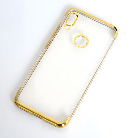 Huawei Honor 8A Kılıf Dört Köşeli Lazer Silikon Kılıf