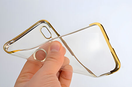 Huawei Honor 8A Kılıf Dört Köşeli Lazer Silikon Kılıf