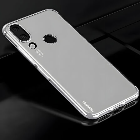 Huawei Honor Play Kılıf Dört Köşeli Lazer Silikon Kılıf