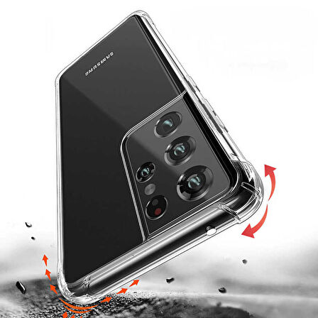 Galaxy S21 Ultra Kılıf Zore Nitro Anti Shock Silikon Kılıf