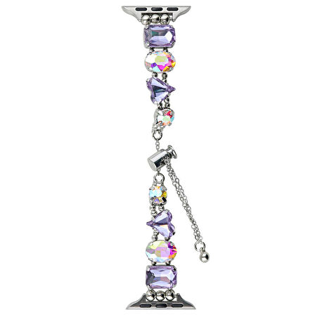 Watch 7 41mm KRD-115 Renkli Taş Tasarımlı Kordon