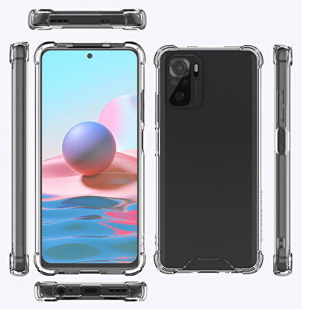 Xiaomi Redmi Note 10S Kılıf Zore Nitro Anti Shock Silikon Kılıf