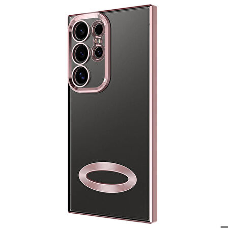 Galaxy S24 Ultra Kılıf Kamera Korumalı Logo Gösteren Omega Kılıf