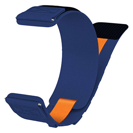 Xiaomi Amazfit Pace KRD-112 22mm Orbital Örgülü Halat Tasarımlı Naylon Kumaş Hasır Kordon