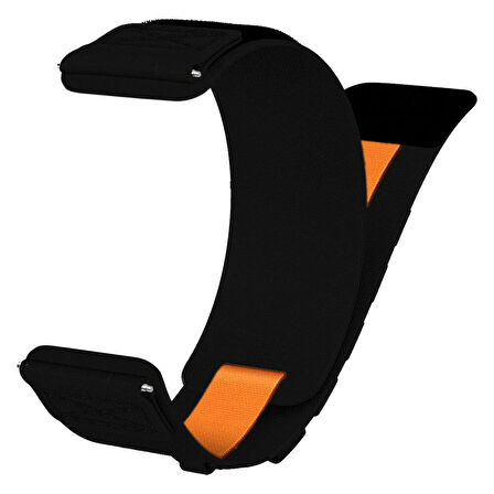 Xiaomi Amazfit Pace KRD-112 22mm Orbital Örgülü Halat Tasarımlı Naylon Kumaş Hasır Kordon