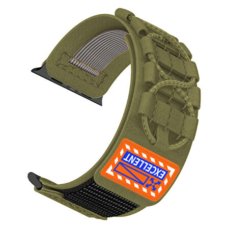 Watch Ultra 49mm KRD-112 Orbital Örgülü Halat Tasarımlı Naylon Kumaş Hasır Kordon