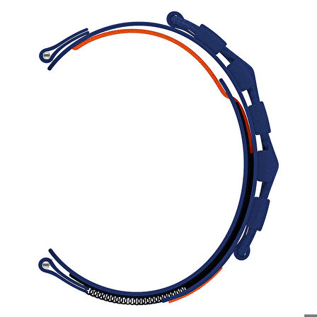 Huawei GT2 42mm KRD-112 20mm Orbital Örgülü Halat Tasarımlı Naylon Kumaş Hasır Kordon