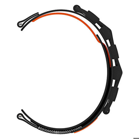 Galaxy Watch 42mm KRD-112 20mm Orbital Örgülü Halat Tasarımlı Naylon Kumaş Hasır Kordon