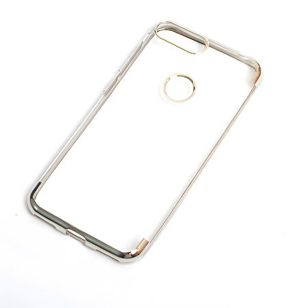 Alcatel 1S Kılıf Dört Köşeli Lazer Silikon Kılıf