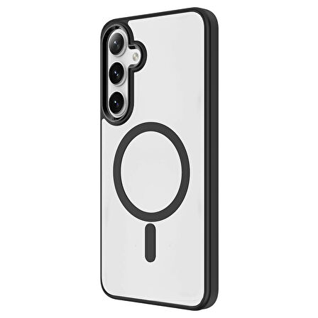 Galaxy S25 Plus Kılıf Magsafe Şarj Özellikli Krom Magsafe Silikon Kılıf