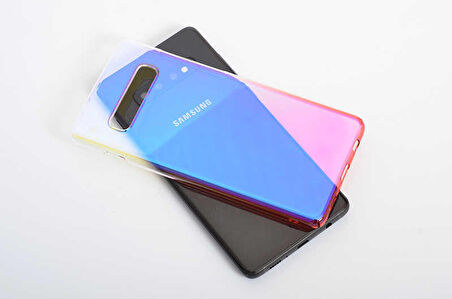 Galaxy S10 Kılıf Parlak Renk Geçişli Kılıf