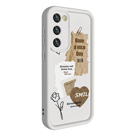Galaxy S23 Kılıf Kamera Korumalı Baskılı Arka Yüzey Klas Kılıf