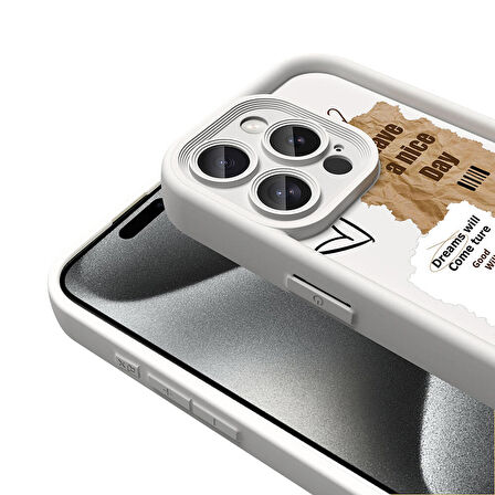 iPhone 15 Pro Kılıf Kamera Korumalı Baskılı Arka Yüzey Klas Kılıf