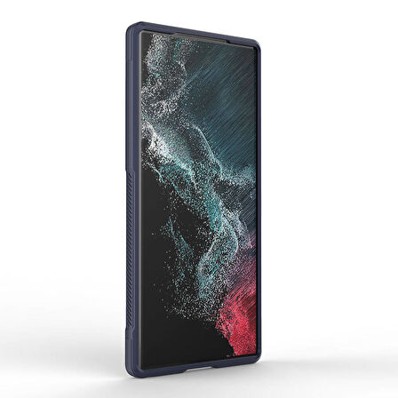 Galaxy S23 Ultra Kılıf Esnek TPU Oyuklu Arka Yüzey Tasarımlı Etnik Silikon Kılıf