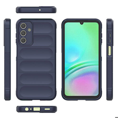 Galaxy A15 Kılıf Esnek TPU Oyuklu Arka Yüzey Tasarımlı Etnik Silikon Kılıf