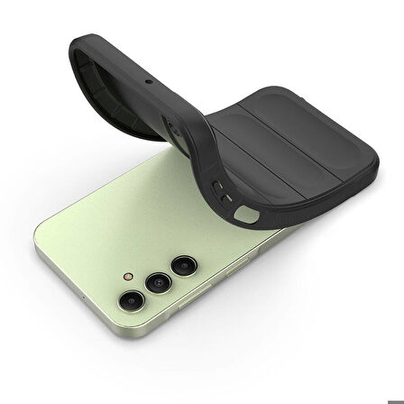 Galaxy A15 Kılıf Esnek TPU Oyuklu Arka Yüzey Tasarımlı Etnik Silikon Kılıf