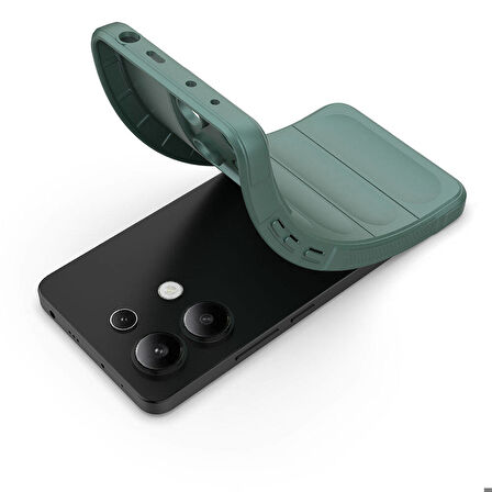 Xiaomi Redmi Note 13 4G Uyumlu Kılıf Esnek TPU Oyuklu Arka Yüzey Tasarımlı Etnik Silikon Uyumlu Kılıf