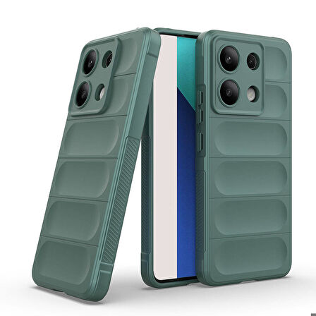 Xiaomi Redmi Note 13 4G Uyumlu Kılıf Esnek TPU Oyuklu Arka Yüzey Tasarımlı Etnik Silikon Uyumlu Kılıf